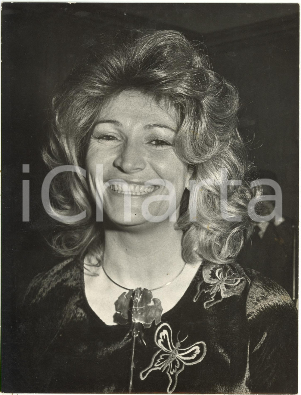 1975 ca ITALIA COSTUME - Contessa Marta MARZOTTO - Ritratto *Foto 18x24 cm