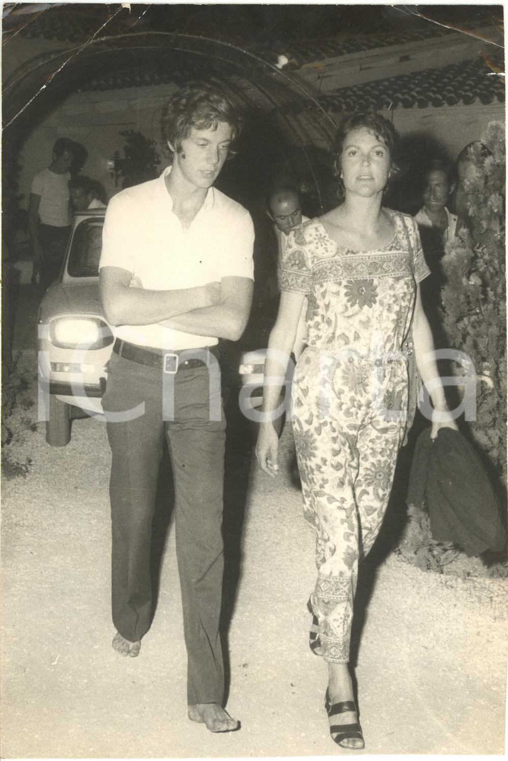 1970 ca PORTO CERVO - COSTUME Principessa Maria Pia di SAVOIA a passeggio *Foto