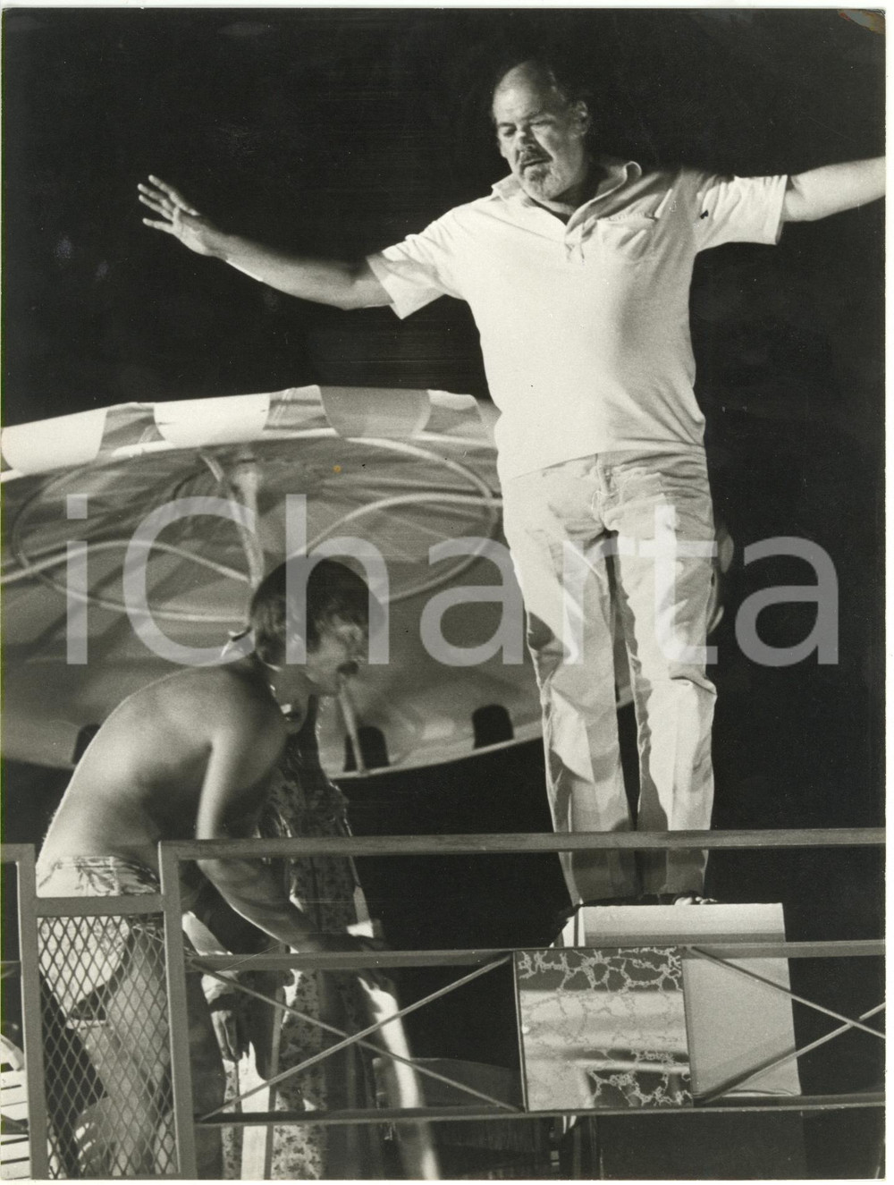 1977 CINEMA "3 Women" - Regista Robert ALTMAN sul set del film *Foto 18x24