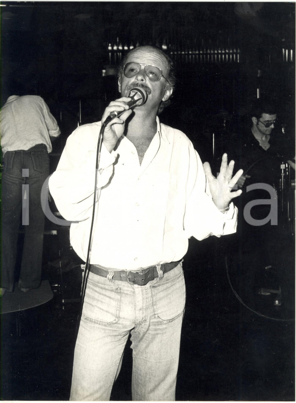 1977 RAI DUE "Auditorio A" - Gino PAOLI canta durante le prove - Ritratto *Foto