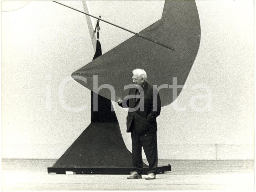 1968 ROMA Teatro dell'Opera - Alexander CALDER durante prove di WORK IN PROGRESS