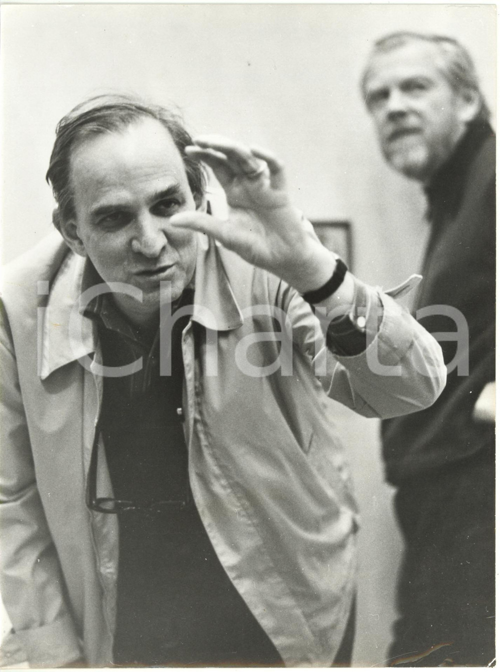 1976 CINEMA "L'immagine allo specchio" - Regista Ingmar BERGMAN sul set del film