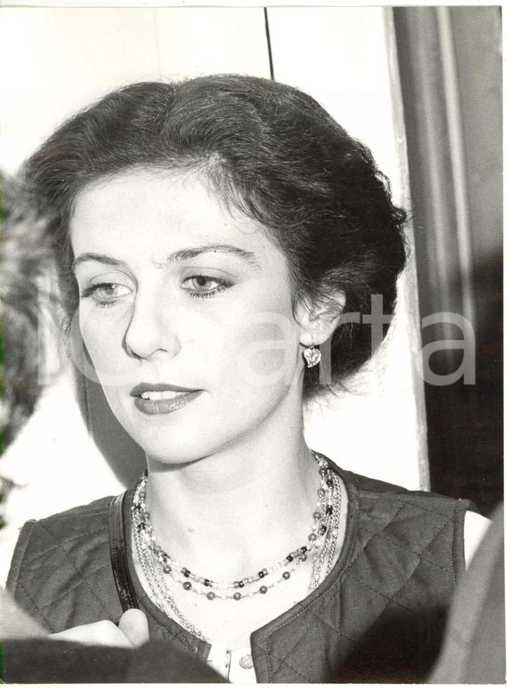 Fotografia d epoca originale 1970 ca ITALIA COSTUME  Maria Antonietta CAMPEDELLI  Ritratto Foto 17x23 1