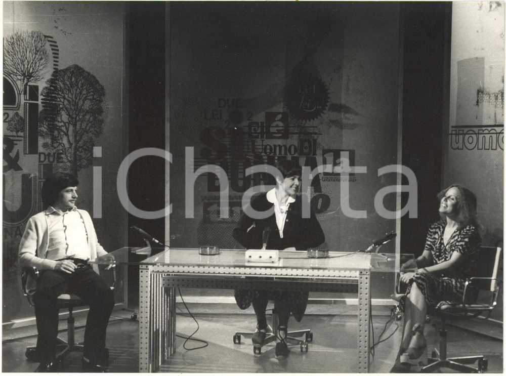 1977 ITALIA RAI - Lino CAPOLICCHIO durante una trasmissione televisiva *Foto