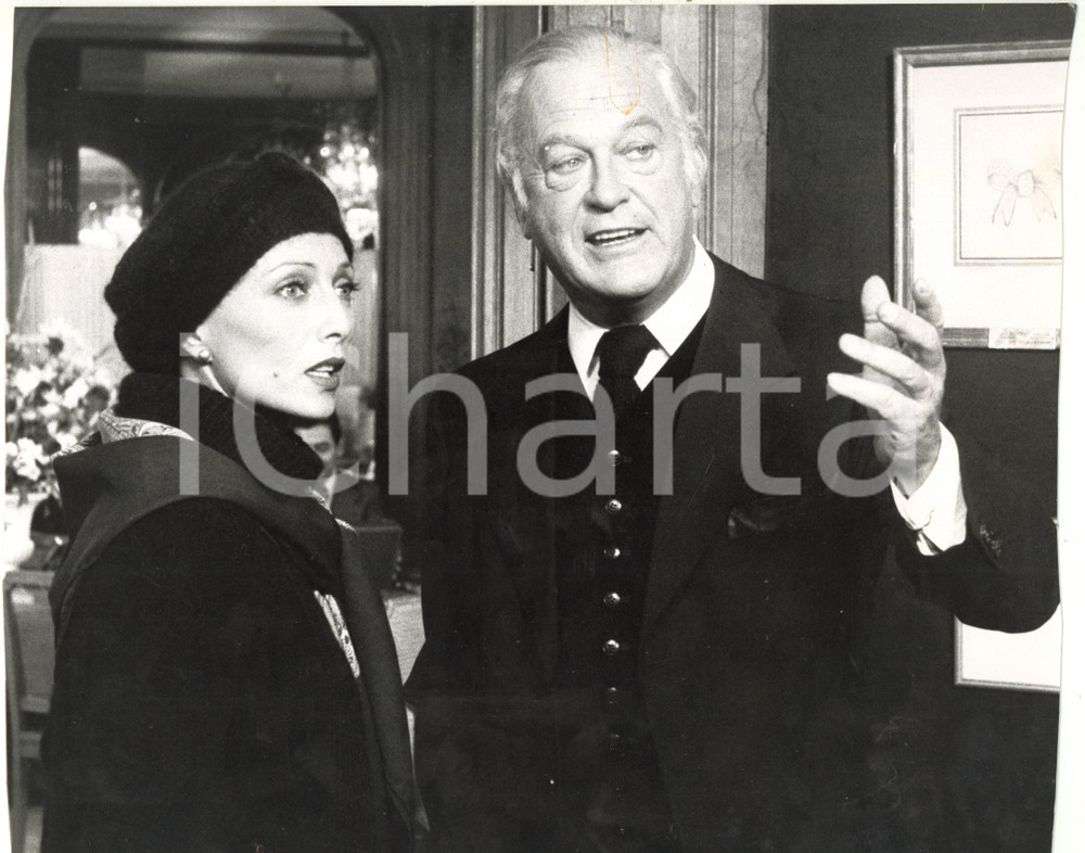 1975 ca CINEMA - Curd JÜRGENS sul set di un film - Ritratto dell'attore *Foto