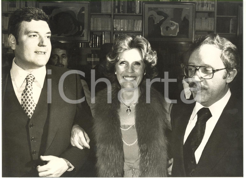 1975 ca ROMA COSTUME - Tina GLORIANI con Cesare PALANDRI - Ritratto *Foto 19x14