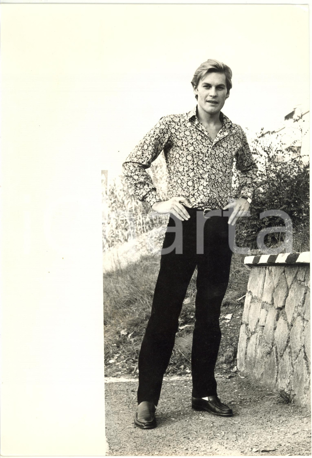 1970 ca CINEMA - Helmut BERGER - Ritratto dell'attore (2) *Foto VINTAGE 19x28 cm