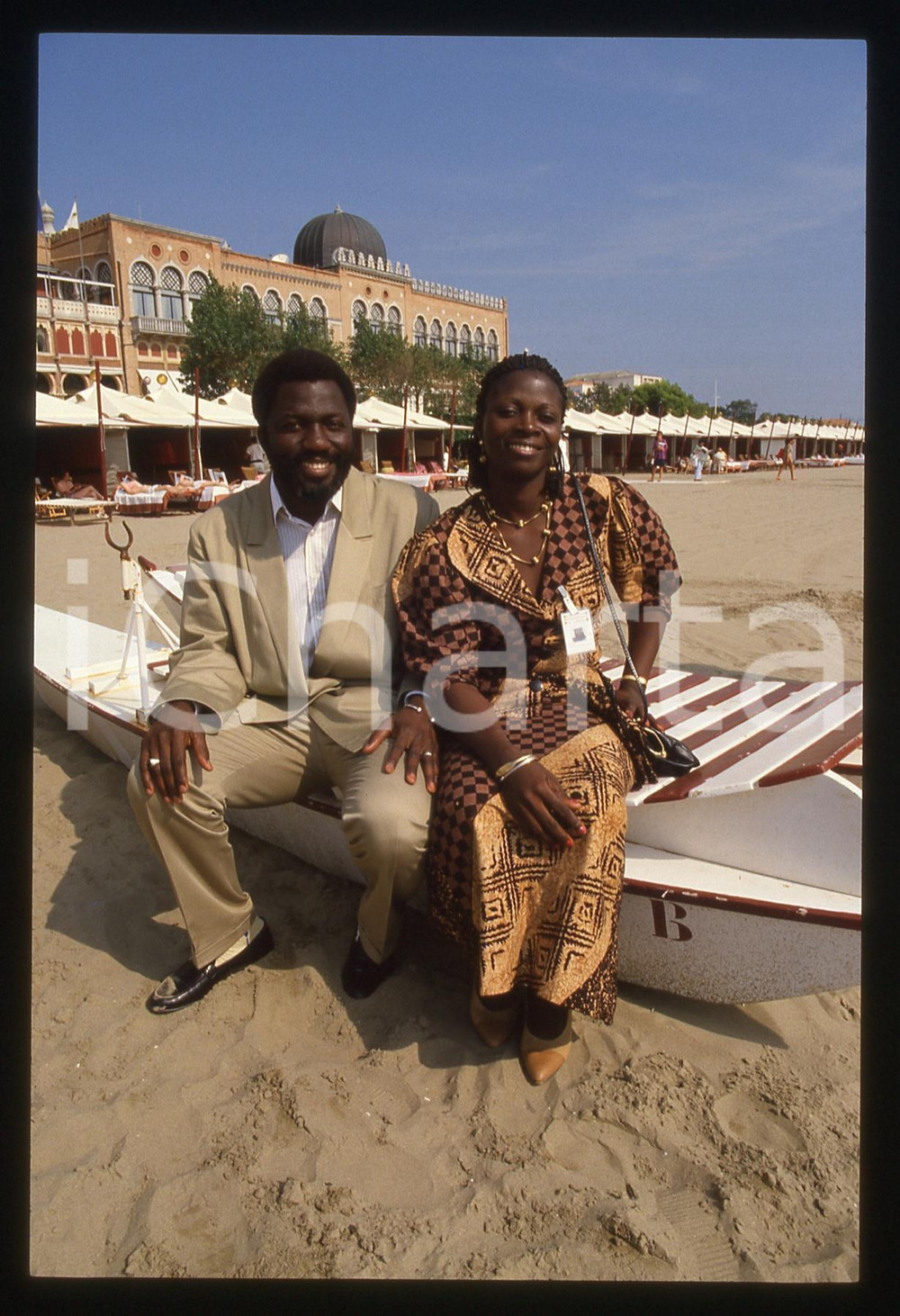 35mm vintage slide* 1988 LIDO DI VENEZIA Flora e Bia GOMES Mostra del Cinema (2)
