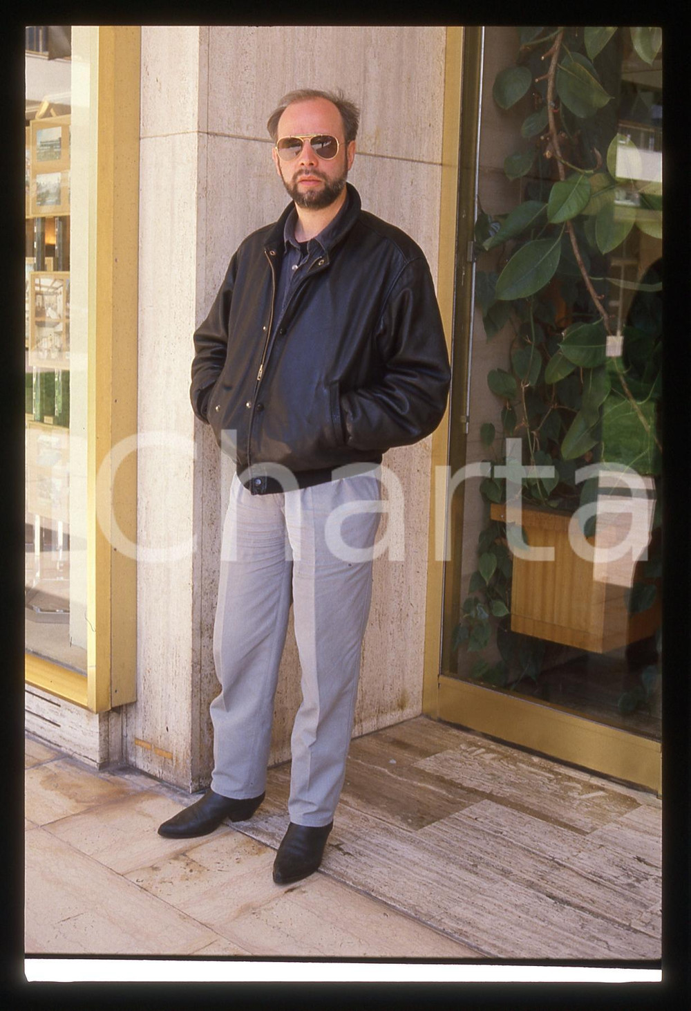 35mm vintage slide* 1988 CANNES Robert VAN ACKEREN al Festival del Cinema (20)