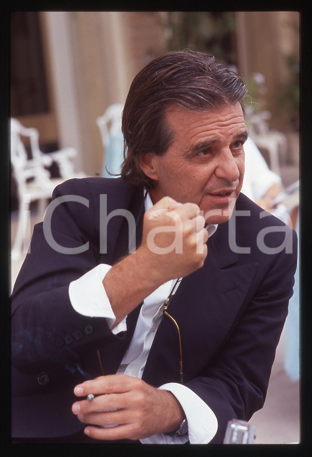 Fotografia d epoca originale 35mm vintage slide 1985 VENEZIA Ricardo BOFILL alla Mostra del Cinema 18 1