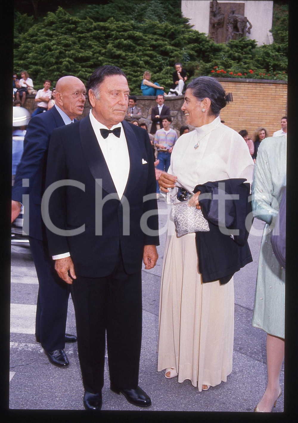 35mm vintage slide* 1988 CAMPIONE D'ITALIA Raf VALLONE con Elena VARZI (2)