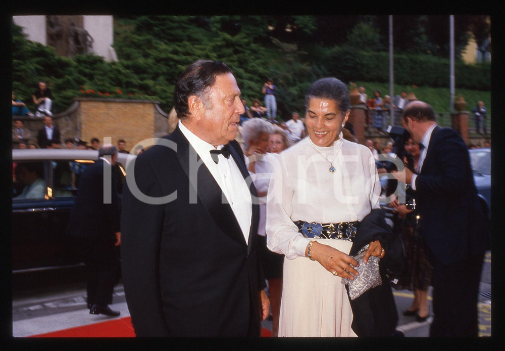 35mm vintage slide* 1988 CAMPIONE D'ITALIA Raf VALLONE con Elena VARZI (4)