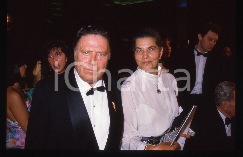 35mm vintage slide* 1988 CAMPIONE D'ITALIA Raf VALLONE con Elena VARZI (5)