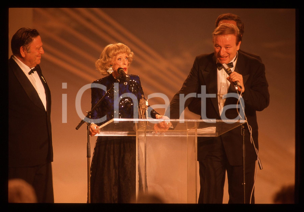 35mm vintage slide* 1988 CAMPIONE D'ITALIA Bette DAVIS e Raf VALLONE (3)