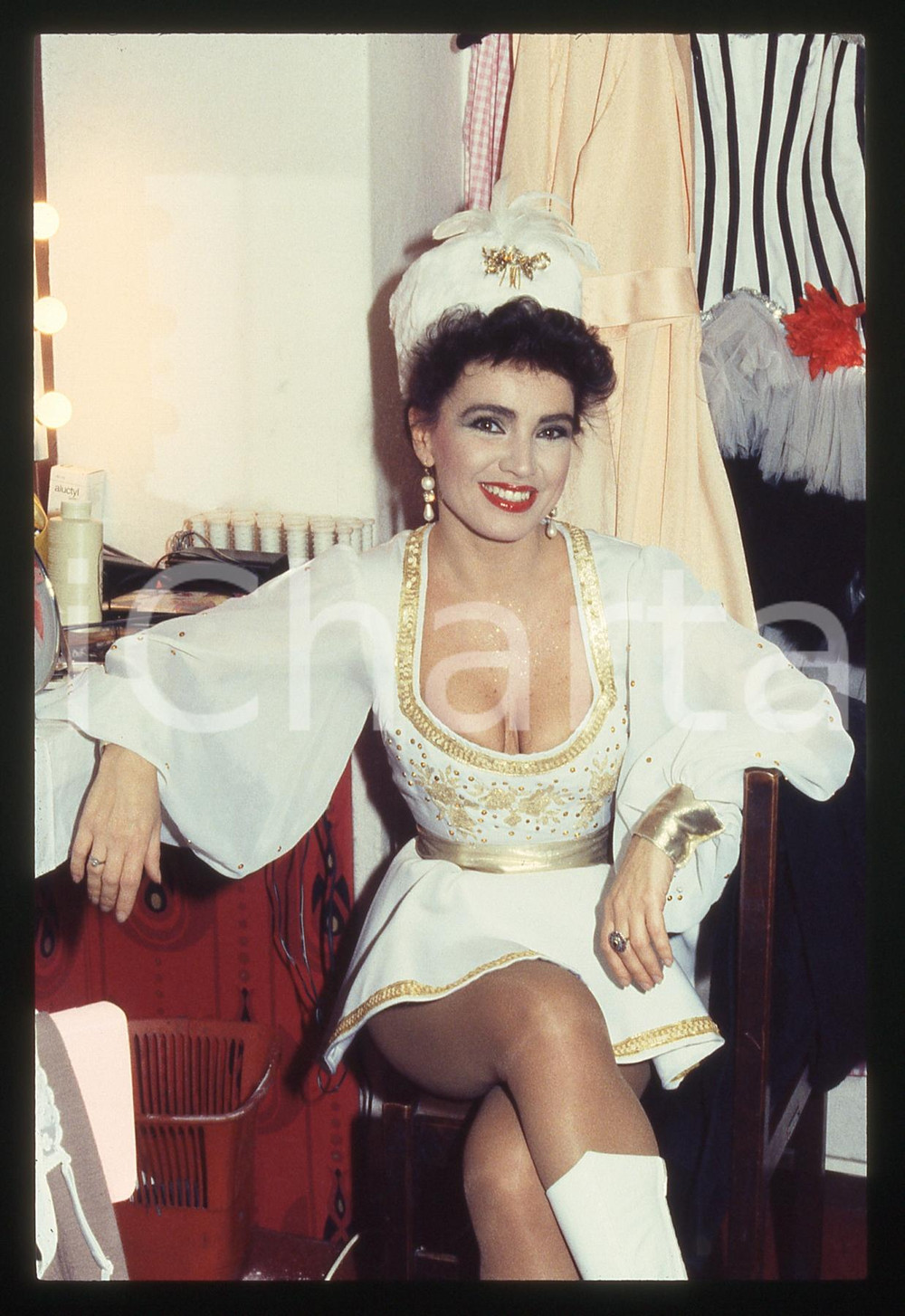 35mm vintage slide* 1987 LA DANZA DELLE LIBELLULE Nadia FURLON in camerino (2)