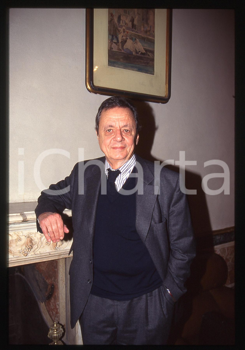 35mm vintage slide* 1990ca CULTURA Francois FURET Ritratto storico francese (3)