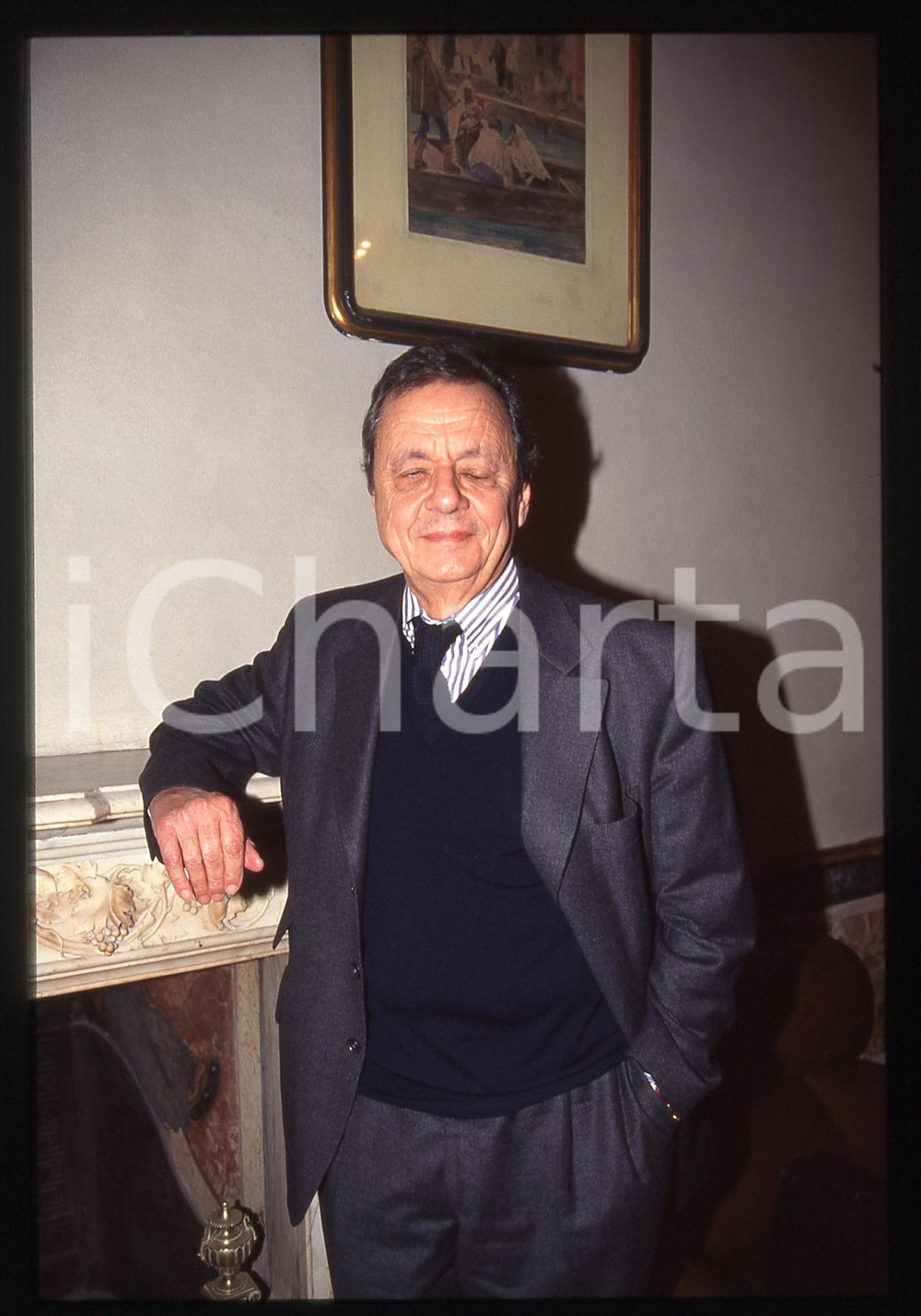 35mm vintage slide* 1990ca CULTURA Francois FURET Ritratto storico francese (4)