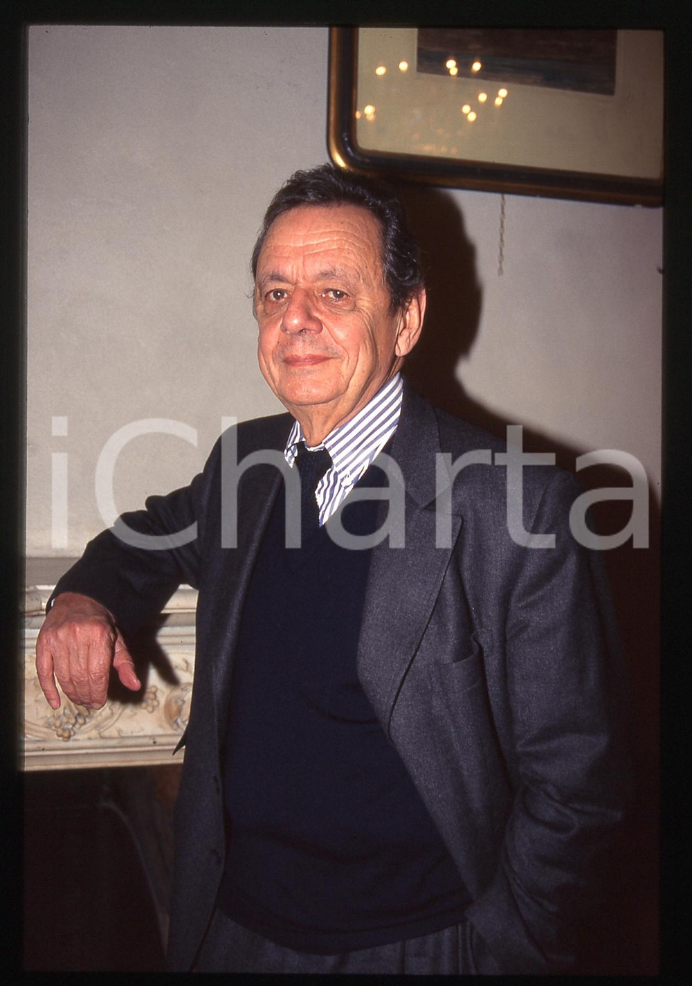 35mm vintage slide* 1990ca CULTURA Francois FURET Ritratto storico francese (9)