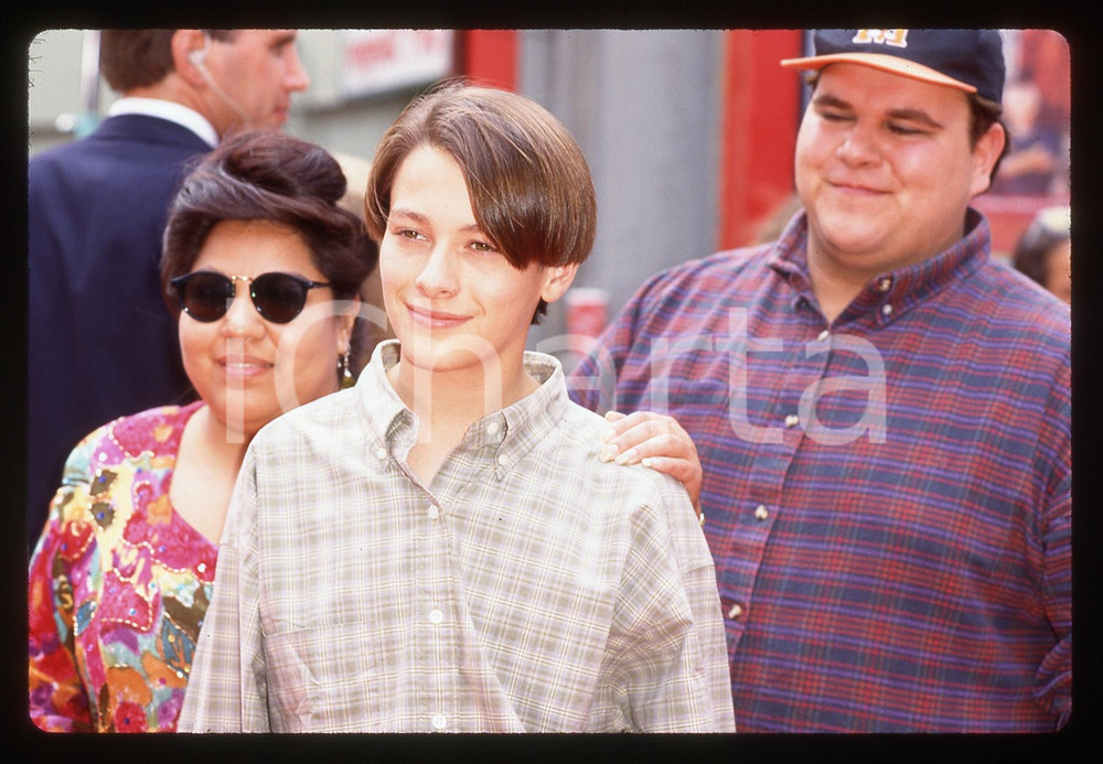 35mm vintage slide* 1990ca CINEMA Edward FURLONG Eleanor TAFOYA Ritratto (3)