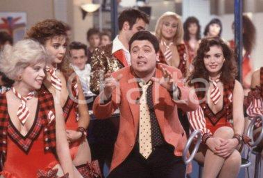 35mm vintage slide* 1988 RAI Rodolfo LAGANA ritratto sul set (2)