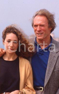 35mm vintage slide* 1990 CINEMA Clint EASTWOOD Marisa BERENSON CANNES (1)