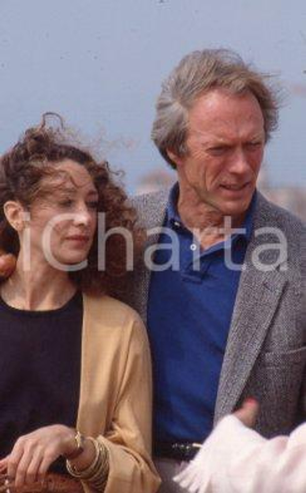 35mm vintage slide* 1990 CINEMA Clint EASTWOOD Marisa BERENSON CANNES (2)