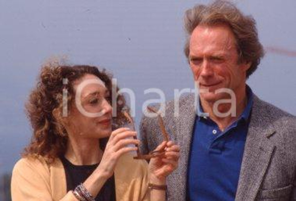 35mm vintage slide* 1990 CINEMA Clint EASTWOOD Marisa BERENSON CANNES (5)