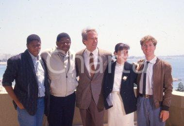 35mm vintage slide* 1988 CANNES  - EASTWOOD WHITAKER VENORA MITCHELL PARKER (2)