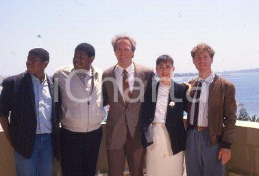 35mm vintage slide* 1988 CANNES  - EASTWOOD WHITAKER VENORA MITCHELL PARKER (3)