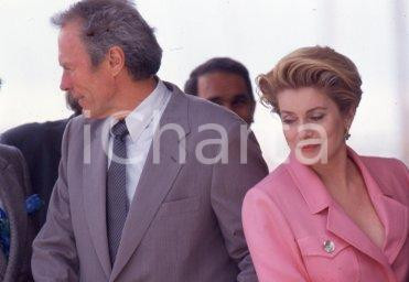35mm vintage slide* 1994  CANNES Clint EASTWOOD Catherine DENEUVE (1)