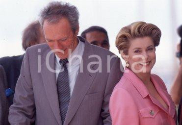 35mm vintage slide* 1994  CANNES Clint EASTWOOD Catherine DENEUVE (4)