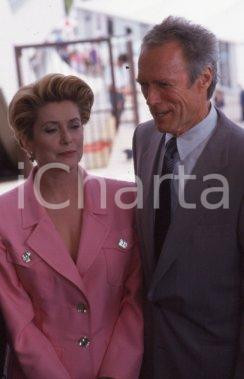 35mm vintage slide* 1994  CANNES Clint EASTWOOD Catherine DENEUVE (7)