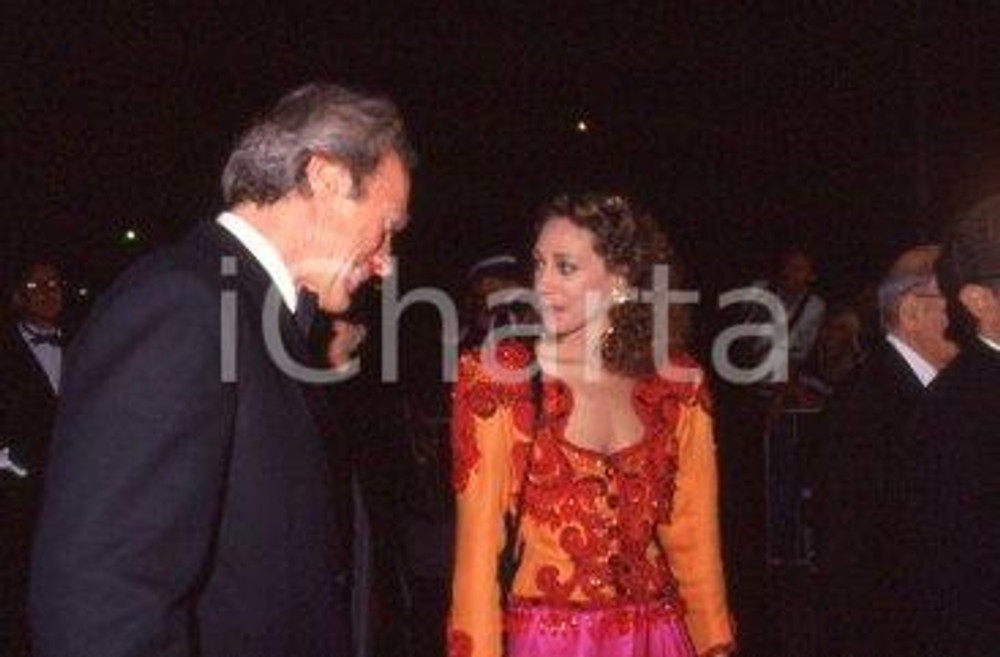 35mm vintage slide* 1990 CINEMA Clint EASTWOOD Marisa BERENSON CANNES (24)
