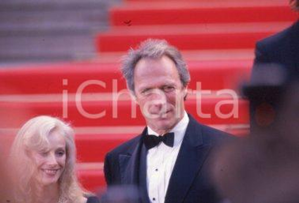 35mm vintage slide* 1988 CANNES Clint EASTWOOD Sondra LOCKE (2)