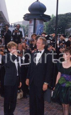 35mm vintage slide* 1988 CANNES  - EASTWOOD VENORA ZELNIKER (1)