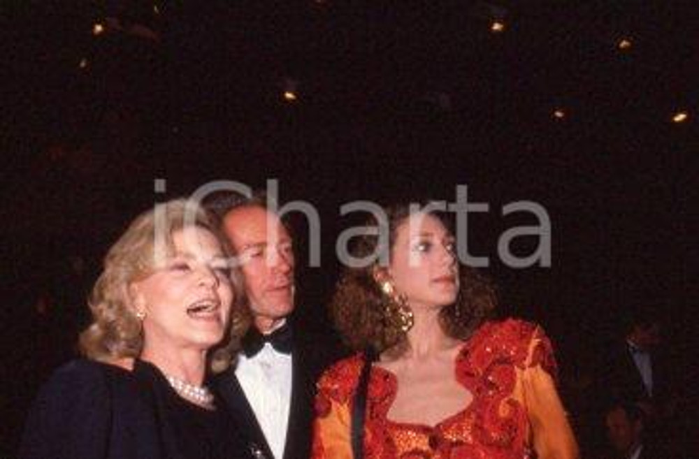 35mm vintage slide* 1990 CANNES  - EASTWOOD BACALL BERENSON