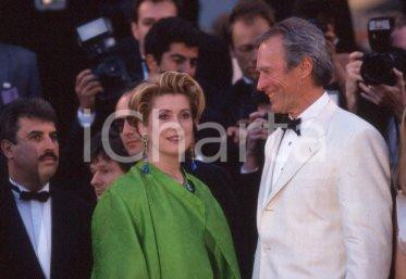 35mm vintage slide* 1994 CANNES Clint EASTWOOD Catherine DENEUVE (14)