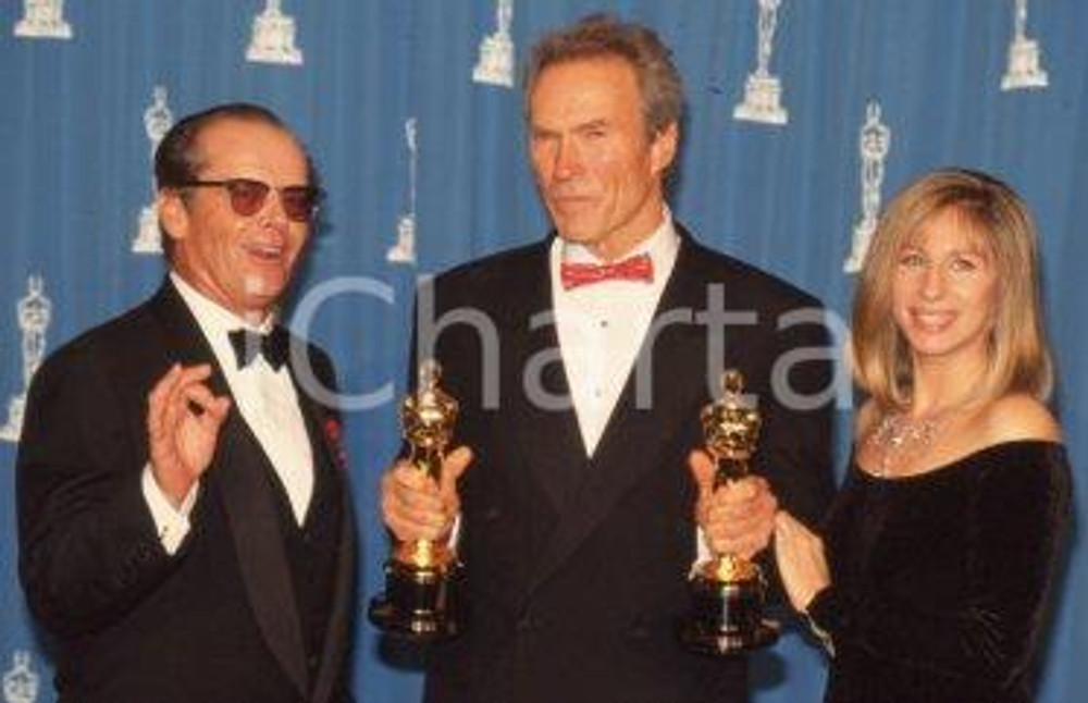 35mm vintage slide* 1993 ACADEMY AWARDS - EASTWOOD NICHOLSON STREISAND (1)