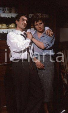 35mm vintage slide* 1984 RAITV - Emilio BONUCCi Pamela VALLORESI sul set (2)