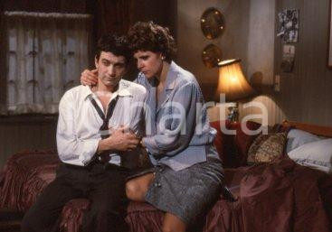 35mm vintage slide* 1984 RAITV - Emilio BONUCCi Pamela VALLORESI sul set (4)