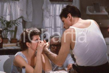 35mm vintage slide* 1984 RAITV - Emilio BONUCCi Pamela VALLORESI sul set (11)