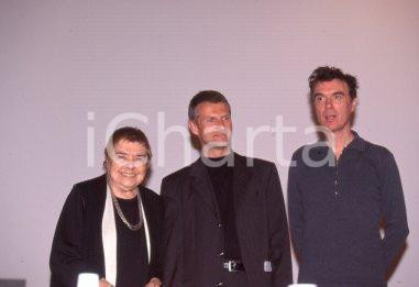 35mm vintage slide* 1995ca David BYRNE Riccardo ILLY Fernanda PIVANO (2)