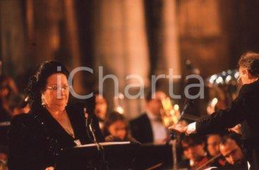 35mm vintage slide* 1995ca Monsterrat CABALLÉ in concerto (1)