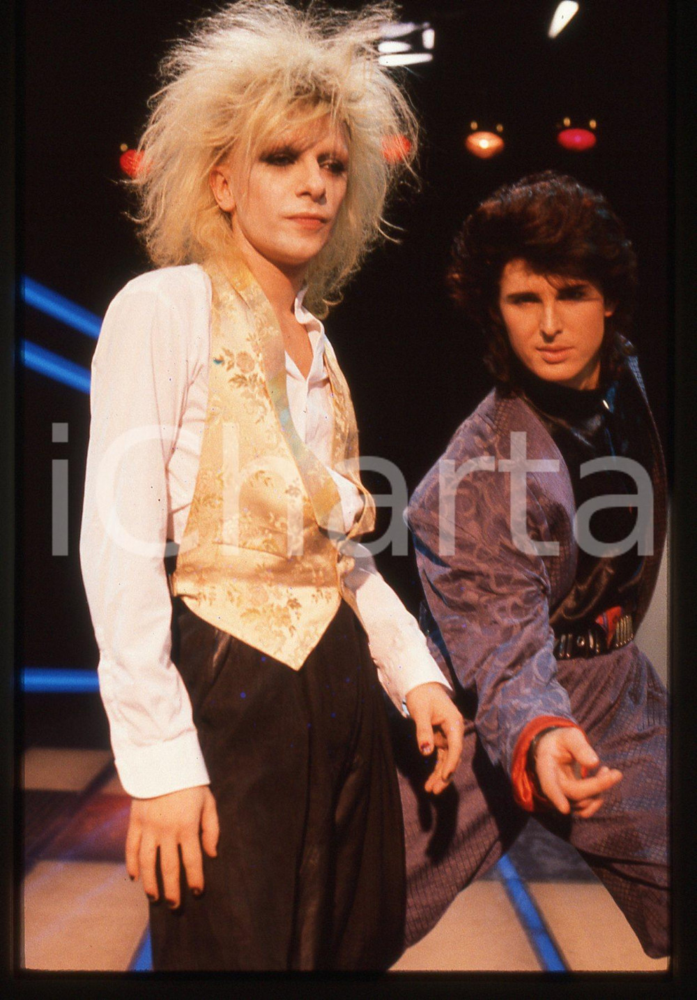  35mm vintage slide* 1985 FESTIVALBAR Markus MORL Mark JEFFERIS dei T.X.T. (2)