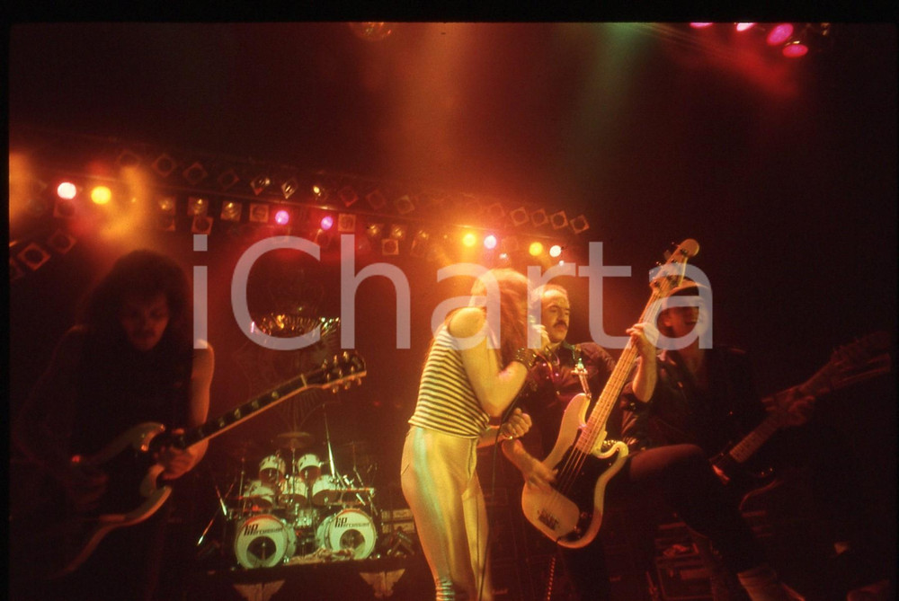  35mm vintage slide* 1981 MILANO Biff BYFORD dei SAXON al Palalido (2)