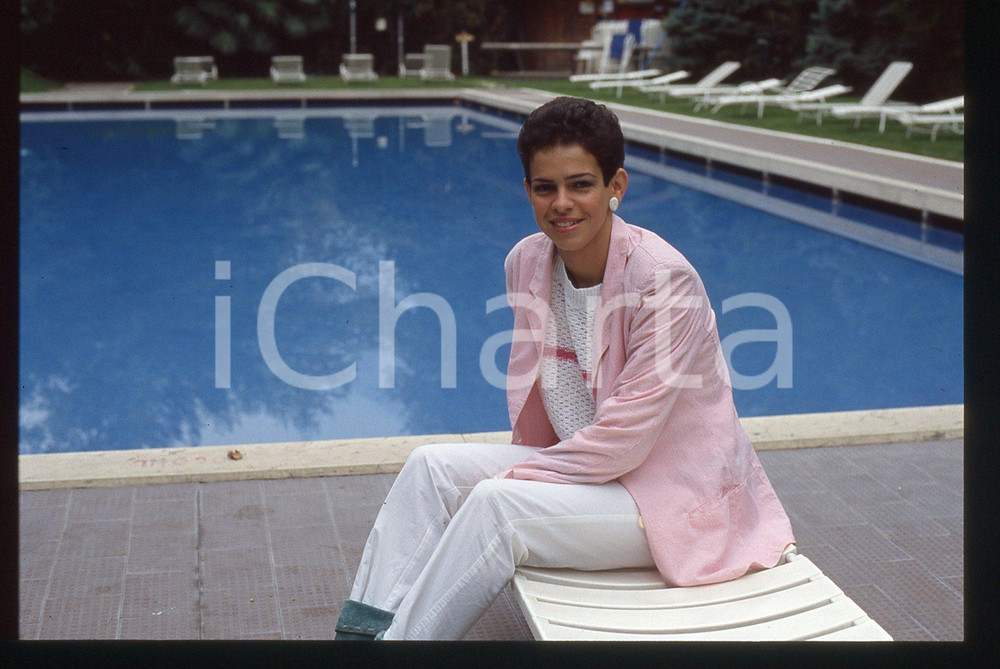  35mm vintage slide* 1984 RIVA DEL GARDA Lucia MONTANARI "LUCIA" Ritratto (2)