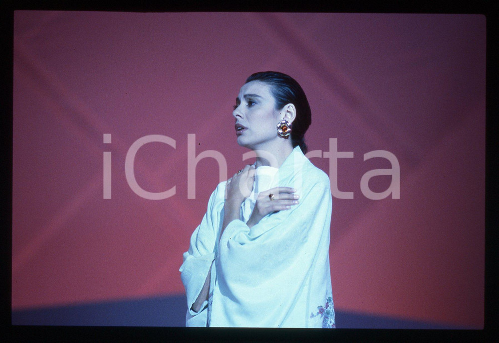  35mm vintage slide* 1990ca ITALIA MUSICA Carla BISSI "ALICE" Ritratto (2)