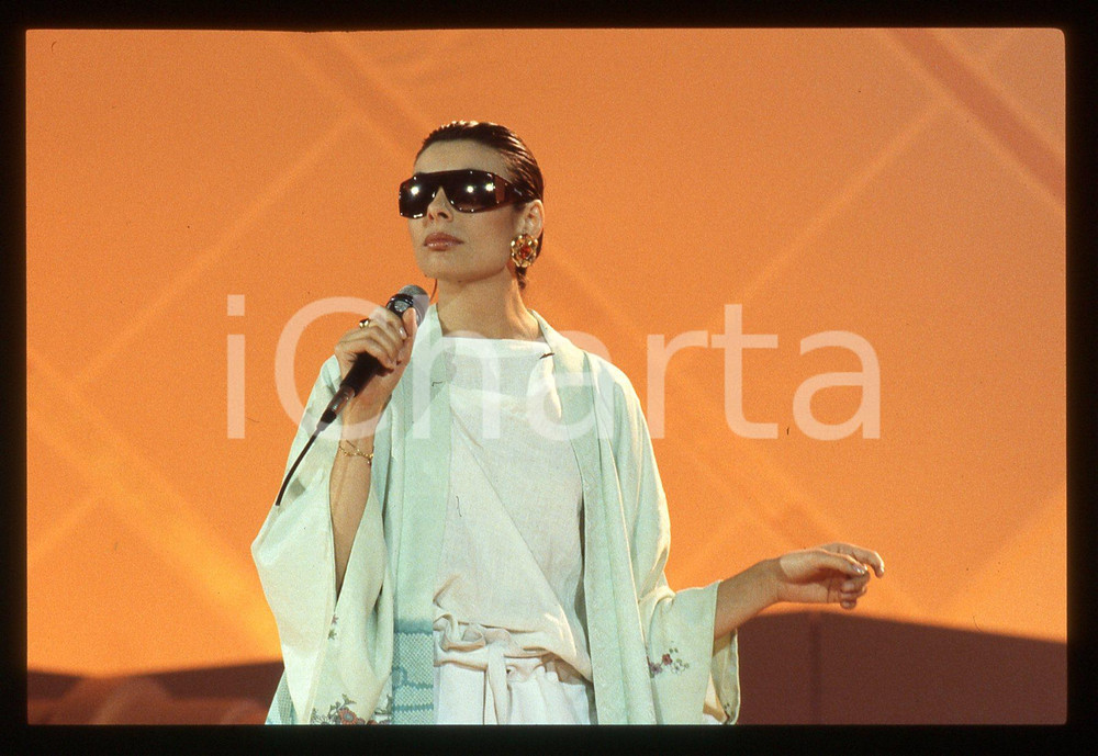  35mm vintage slide* 1990ca ITALIA MUSICA Carla BISSI "ALICE" Ritratto (3)