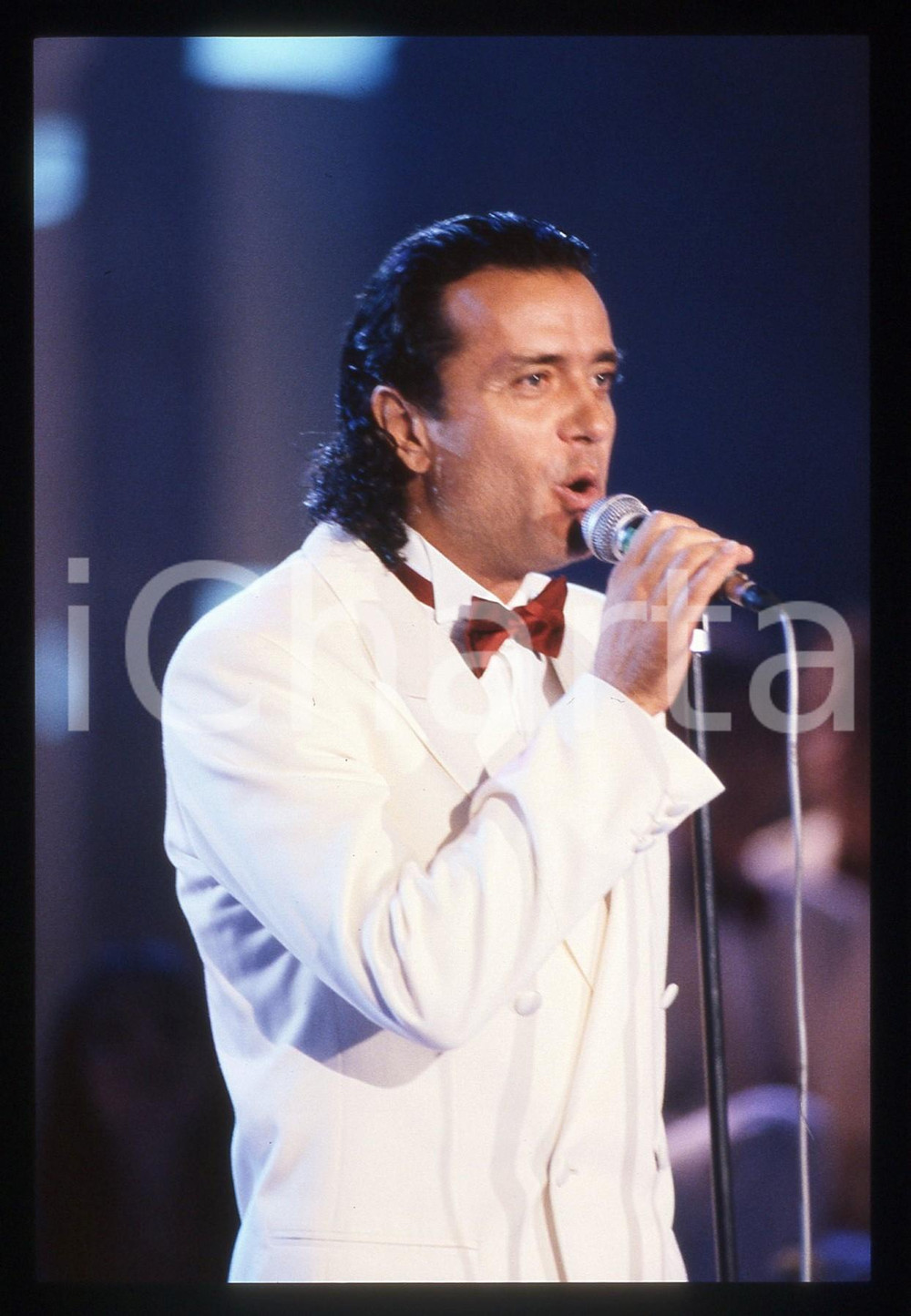 35mm vintage slide* 1990 CANALE 5 Gianni NAZZARO C'era una volta il Festival 5