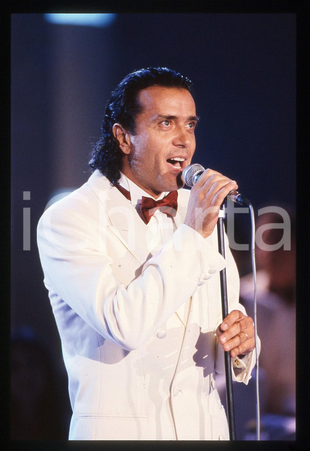 35mm vintage slide* 1990 CANALE 5 Gianni NAZZARO C'era una volta il Festival 8